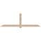 Ekena Millwork Eugene Smooth Timber Gable Bracket, Douglas Fir, 108"W x 36"H x 3 1/2"D x 5 1/2"F, 8/12 Pitch GBW108X36X0406EUG00SDF - alternate 1